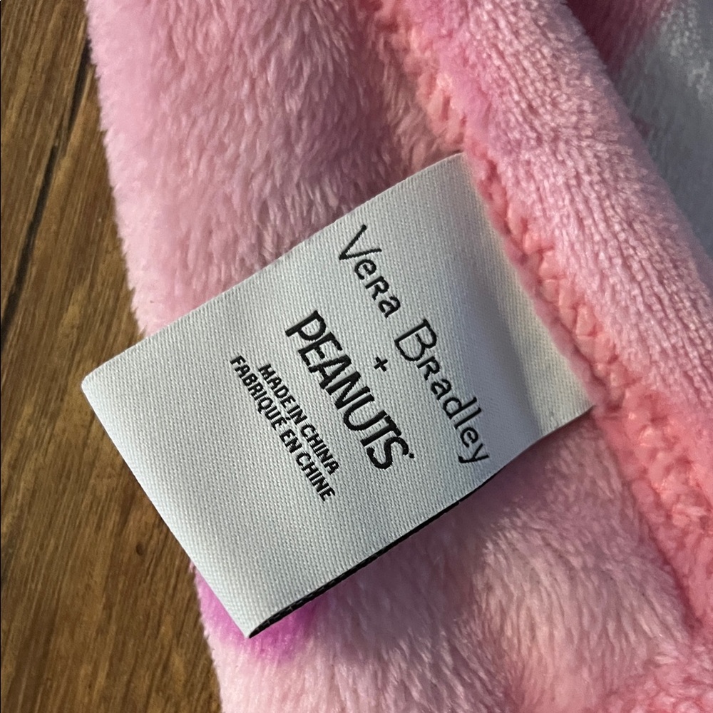 Vera Bradley Pink Plush Blanket - Picture 2 of 2